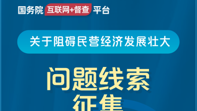 插进逼里操逼美女视频免费国务院“互联网+督查”平台公开征集阻碍民营经济发展壮大问题线索